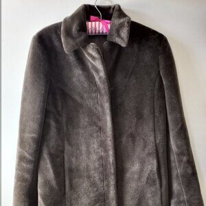 'J.CREW' Teddy Coat Dark Brown Size M EUC * Worn Twice